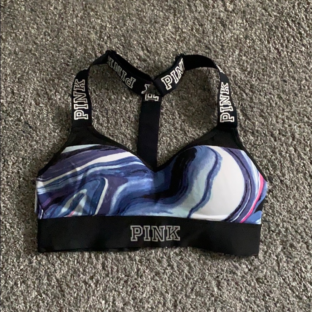 Pink Push Up Sports Bra
